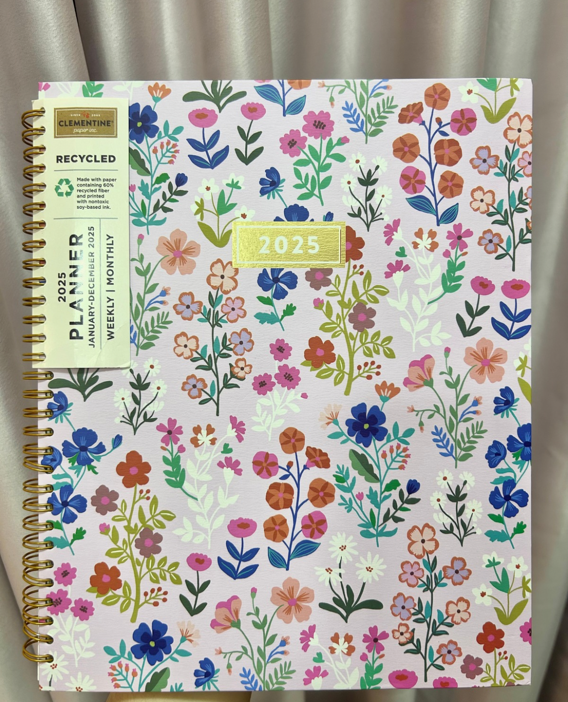 Pink Floral Agenda