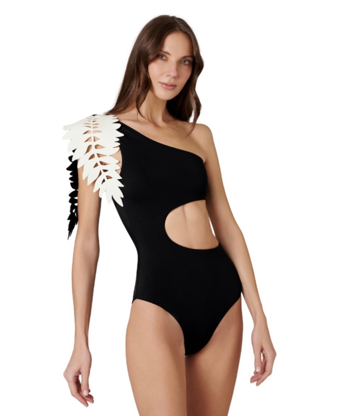 Black Cut Out Swimsuit
