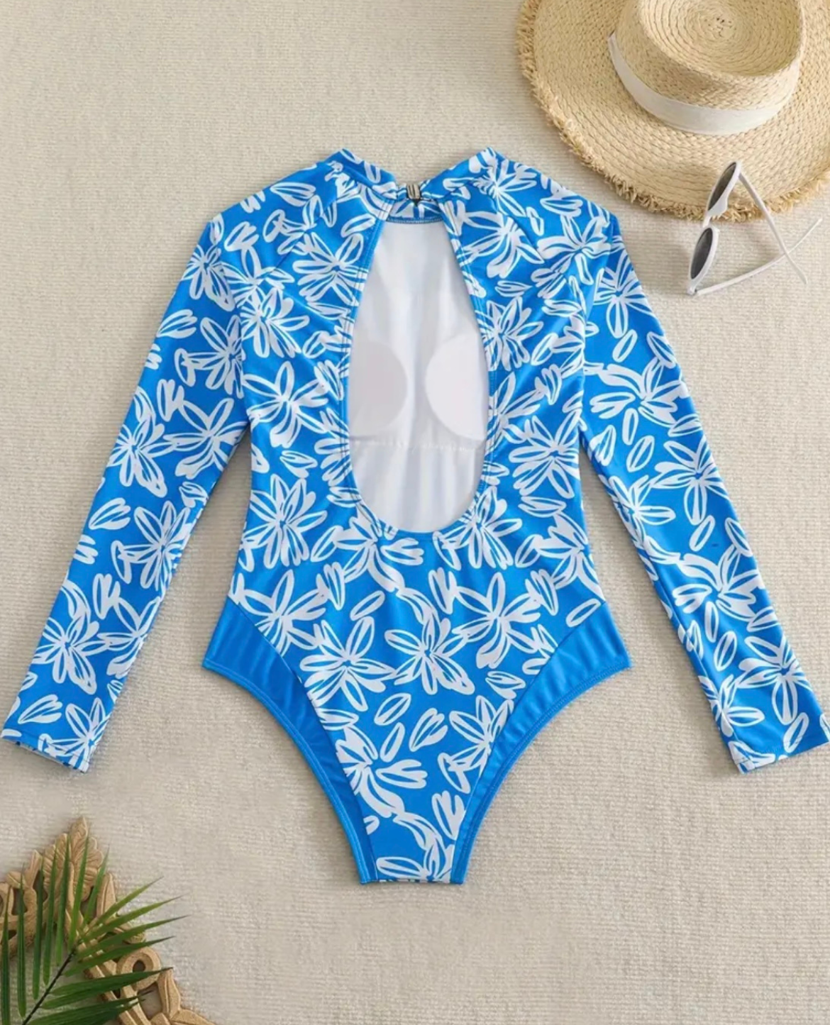 White Flowers Swimsuit