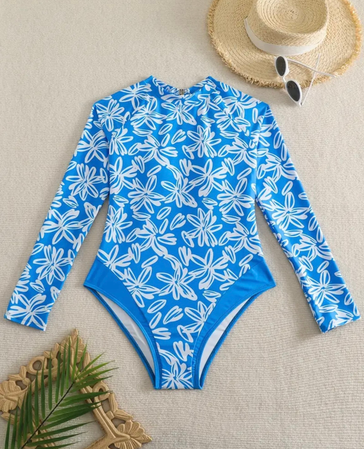 White Flowers Swimsuit
